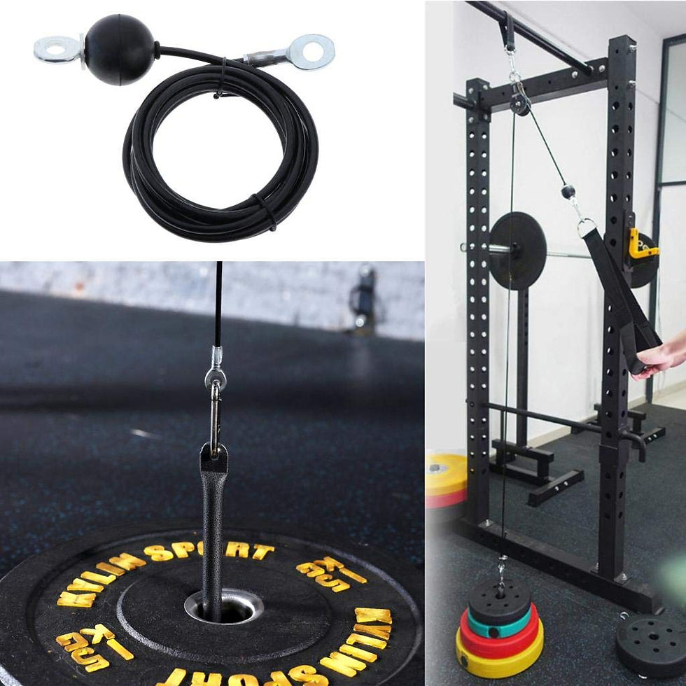 Thumbnail: Gym Wire Rope Fitness Cable Pulley Machine System Heavy Duty Steel Rope For Home