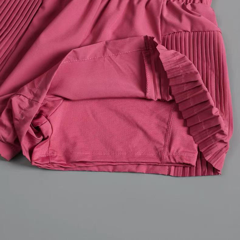 Thumbnail: Women's Sports Shorts with Pockets, Quick-drying Shorts High-waisted Faux Two-pi
