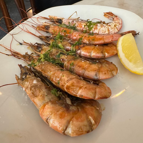 gumbas, shrimp, prawns