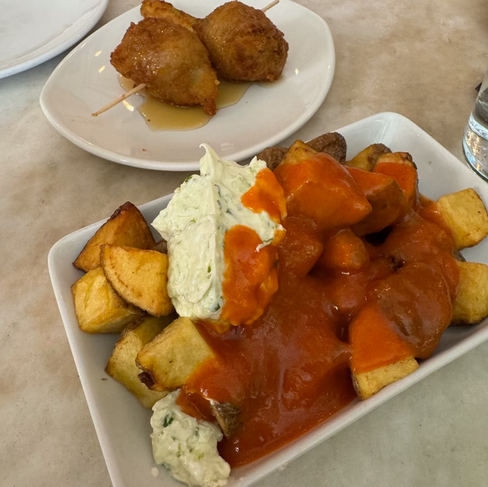 patatas bravas and croquettes