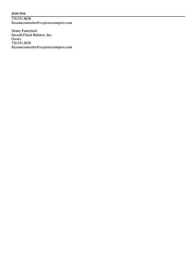 Federal Resume Writing Service In Denver Colorado Expert