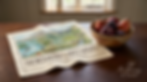 North Lake District Tea Towel with illustrated walking map