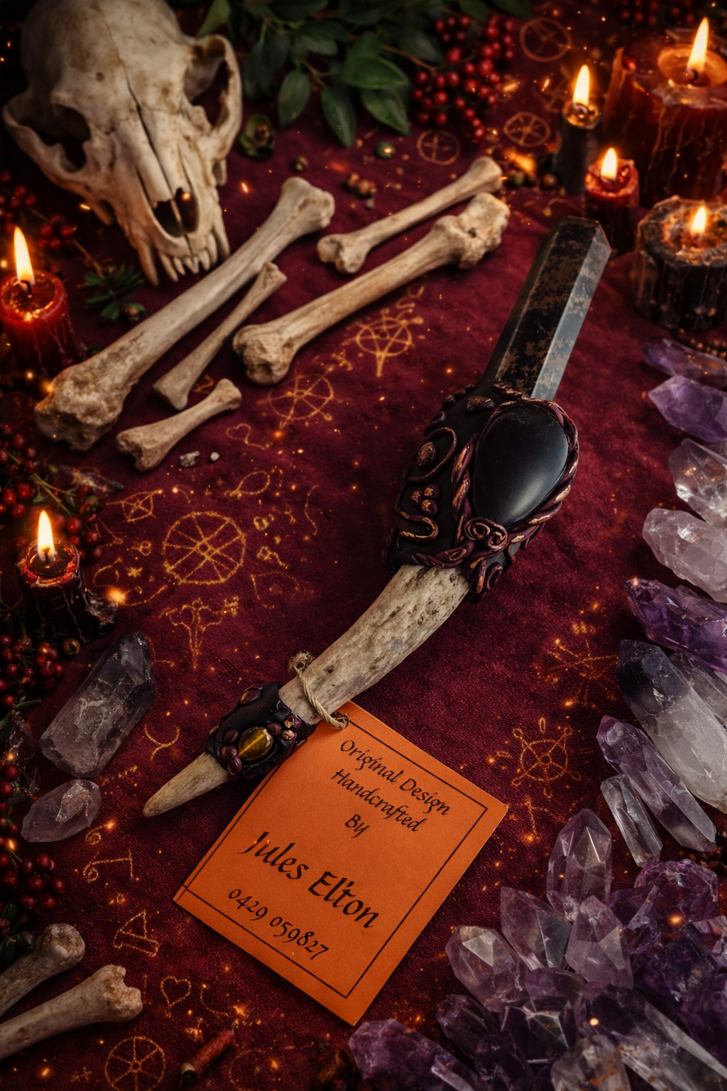 Dear Antler Crystal Wand