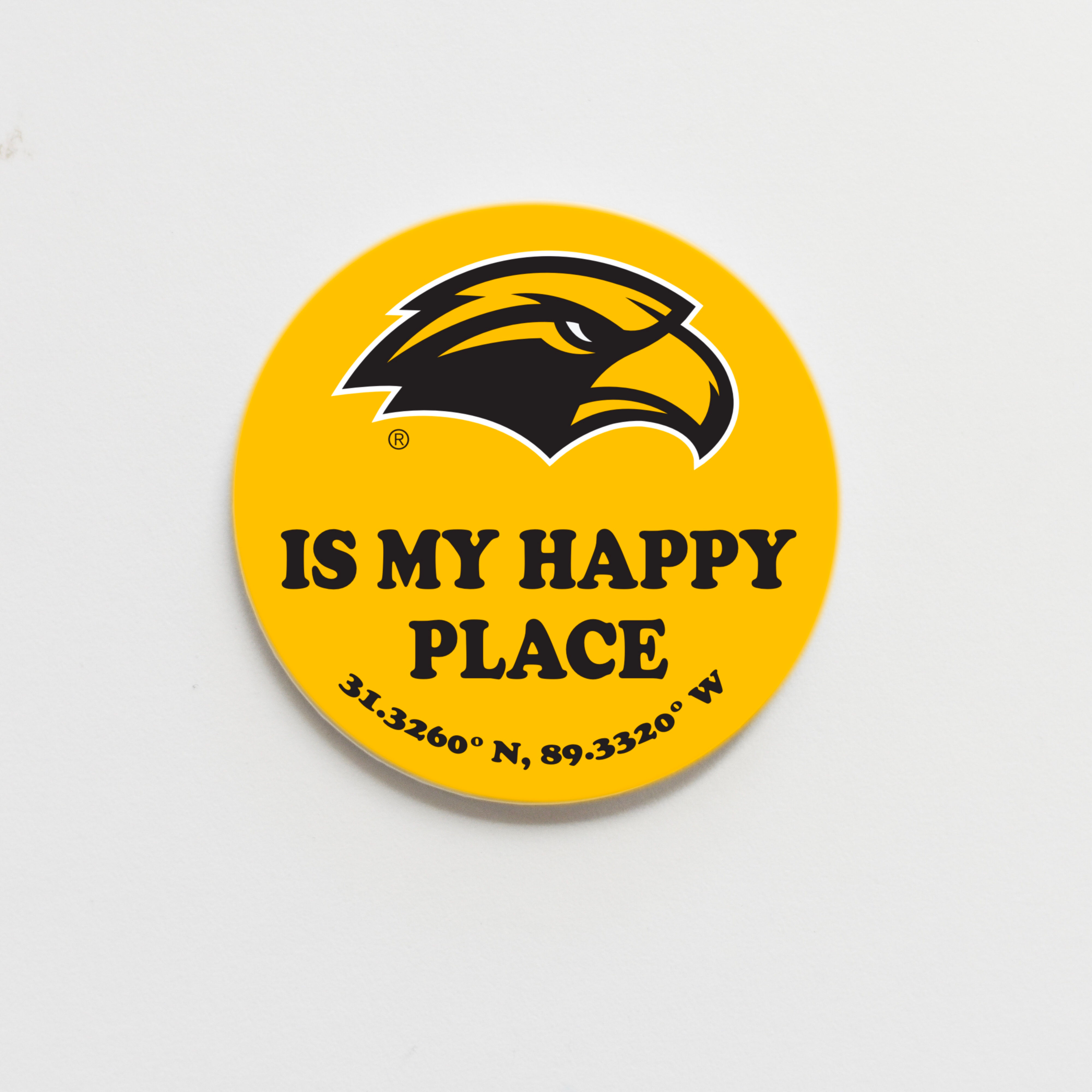 Southern Miss Happy Place Button