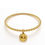 Thumbnail: SP sorority gold bead bracelet w/round disc