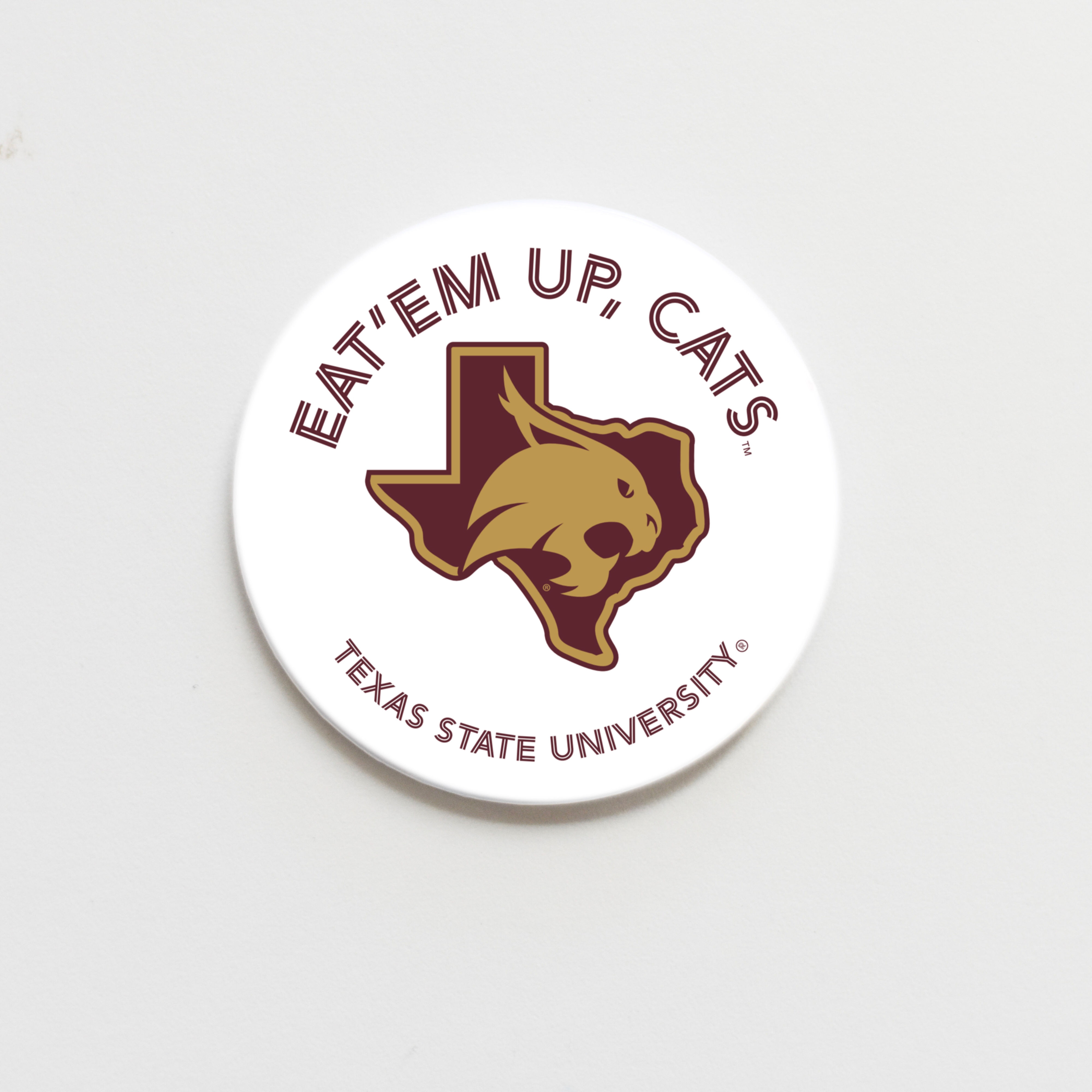 Texas State Logo Button