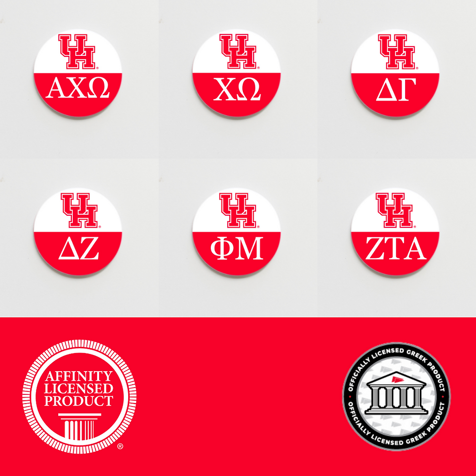 Thumbnail: University of Houston sorority game day button