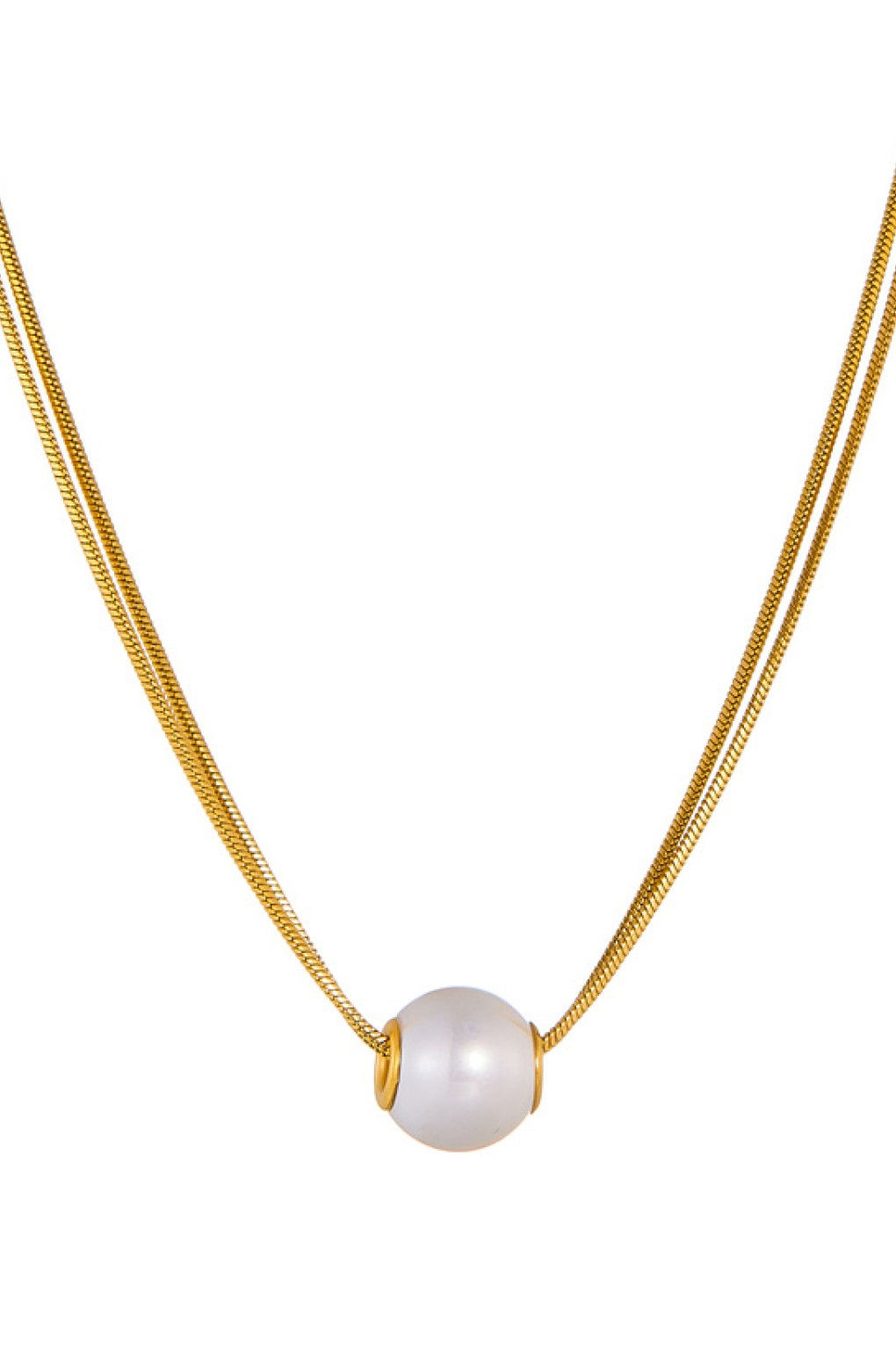 pearl on double chain