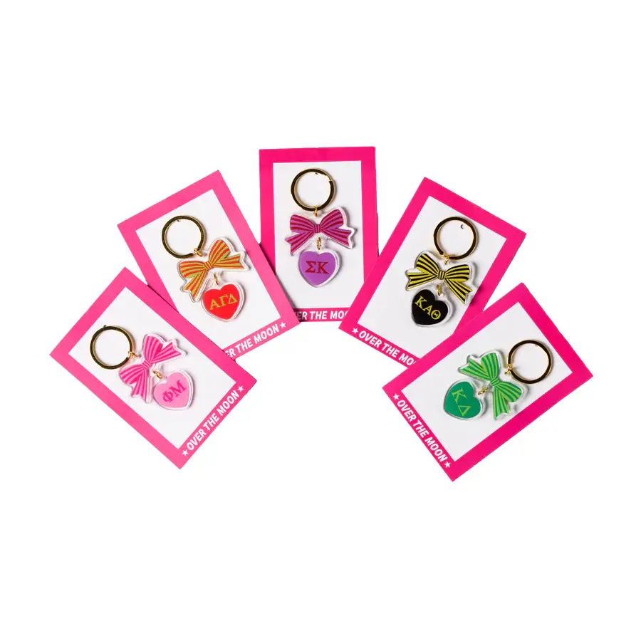 Sorority Bow Keychain