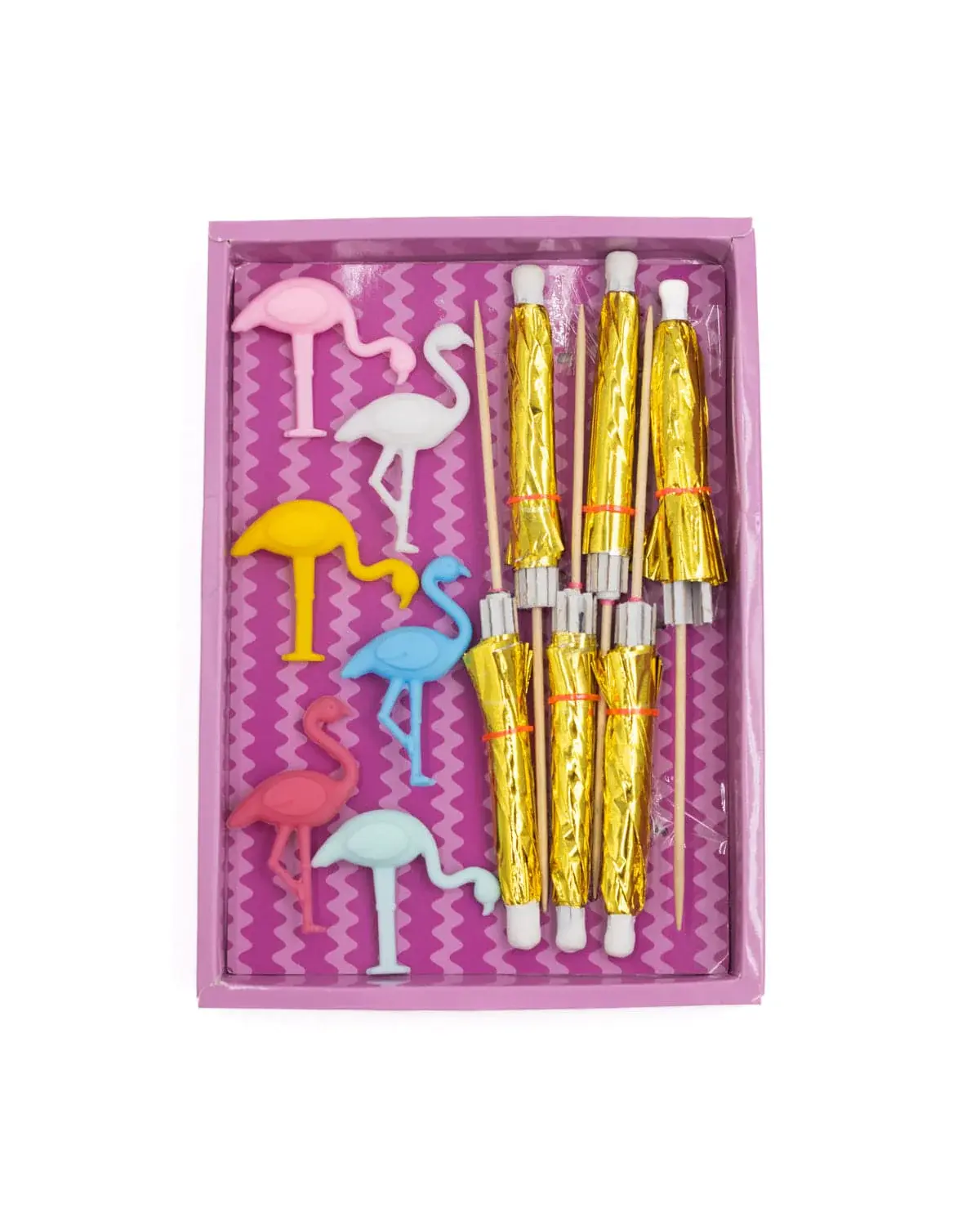 flock & flamingle drink stirrers set