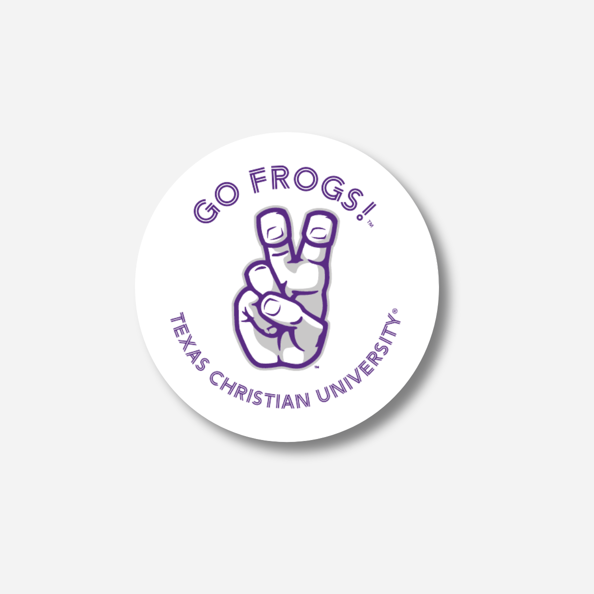 Go Frogs Logo Button