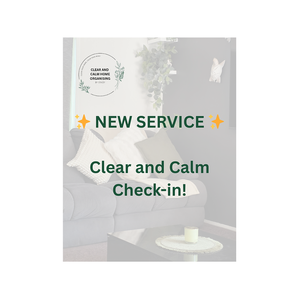 Keep Your Home Organised with the Clear and Calm Check-In ✨