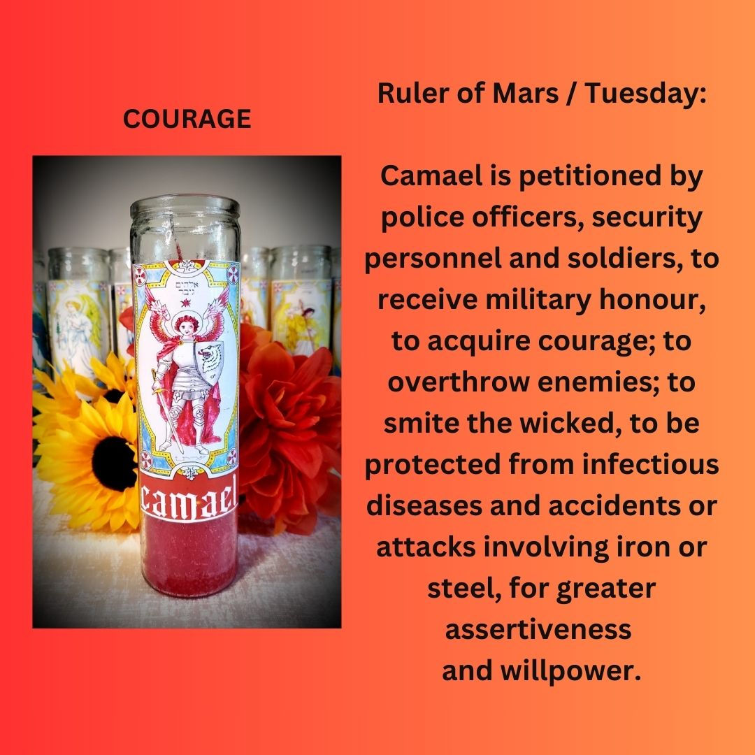 Archangel Camael Vigil Candle