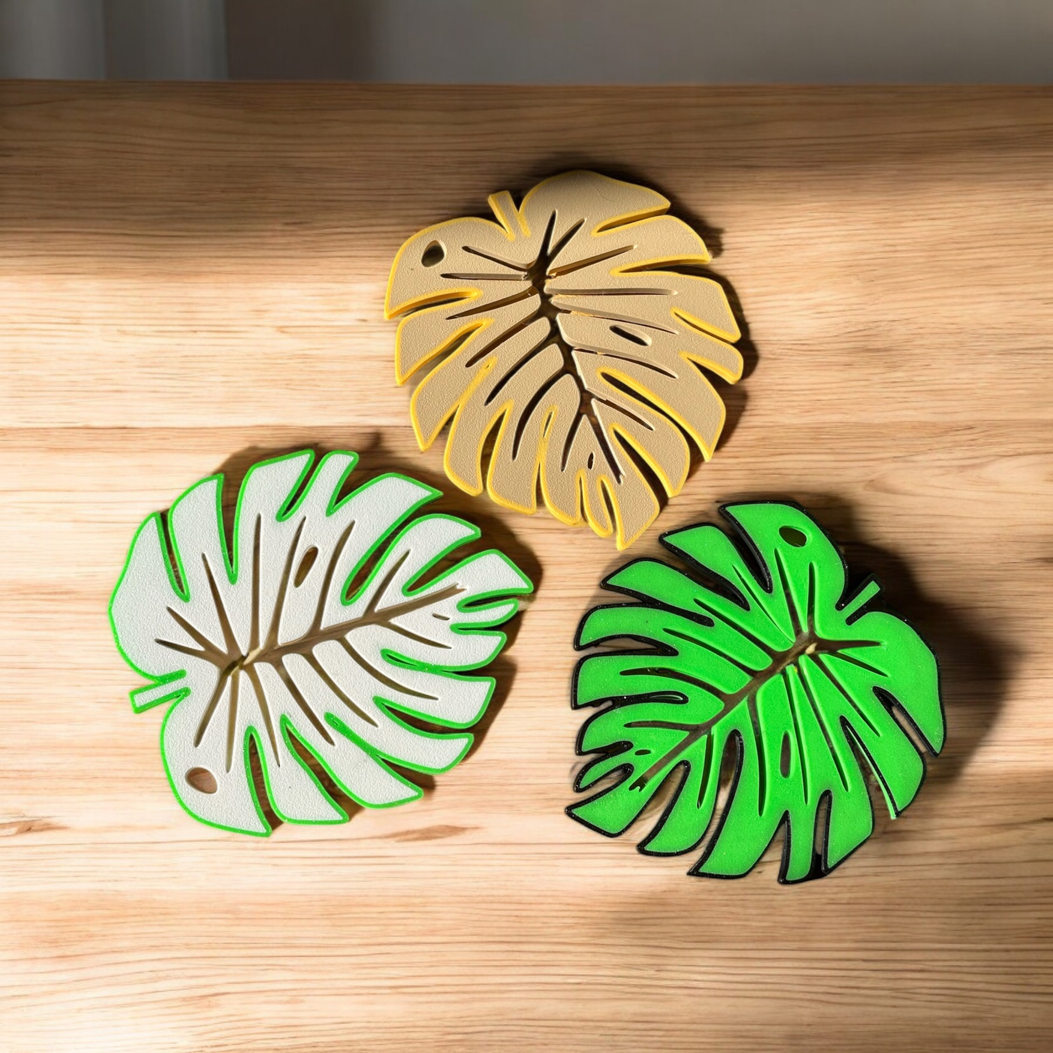 Porte-Savon Forme Feuille Monstera – Accessoire Salle de Bain Nature