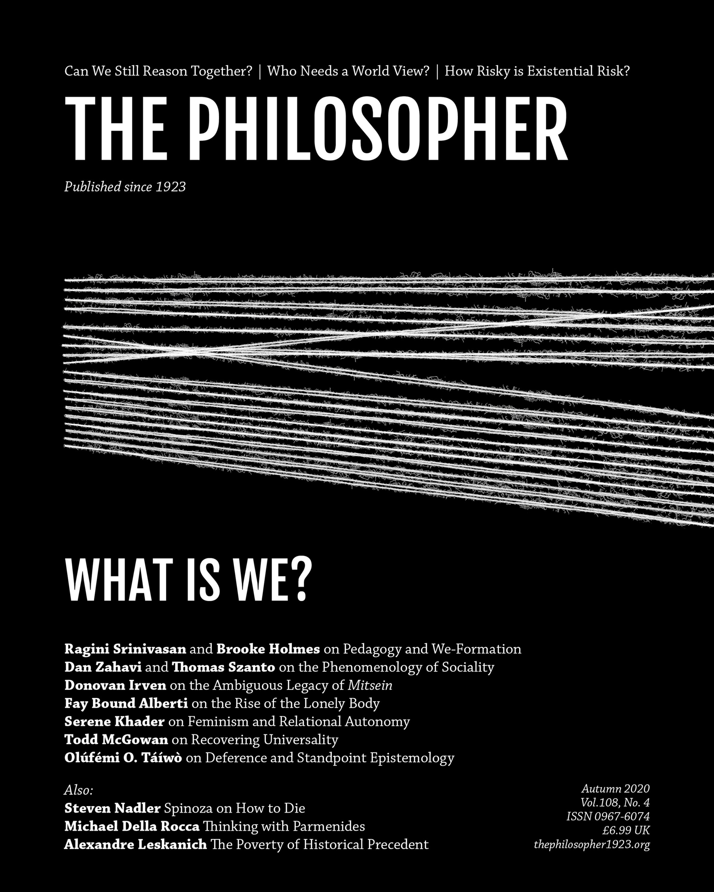 Autumn 2020: What is We?