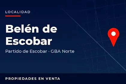 Propiedades en venta en Belén de Escobar, partido de Escobar, Zona Norte del Gran Buenos Aires
