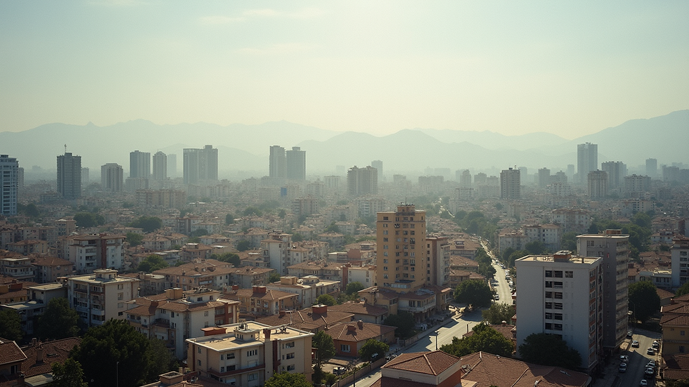 Vista panorámica de barrio residencial en zona norte