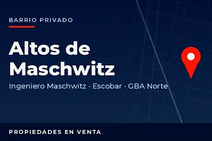 Propiedades en venta en el barrio privado Altos de Maschwitz, partido de Escobar, GBA Norte
