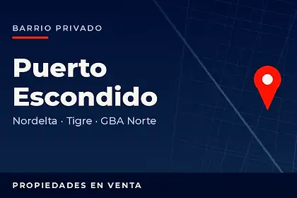 Propiedades en venta en el barrio privado Puerto Escondido, Nordelta, partido de Tigre, Zona Norte del Gran Buenos Aires