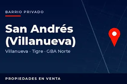 Propiedades en venta en el barrio privado San Andrés (Villanueva), partido de Tigre, GBA Norte