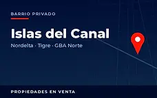 Propiedades en venta en el barrio privado Islas del Canal, Nordelta, partido de Tigre, Zona Norte del Gran Buenos Aires