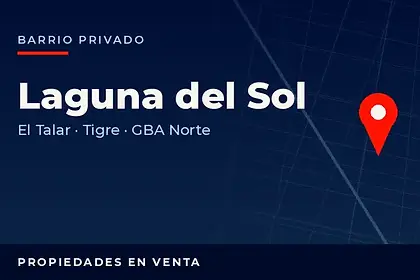 Propiedades en venta en el barrio privado Laguna del Sol, El Talar, partido de Tigre, Zona Norte del Gran Buenos Aires