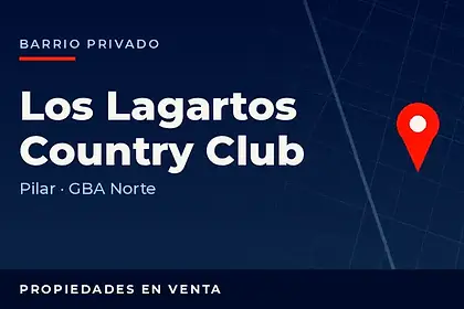 Propiedades en venta en el barrio privado Los Lagartos Country Club, partido de Pilar, GBA Norte