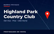 Propiedades en venta en el barrio privado Highland Park Country Club, partido de Pilar, GBA Norte