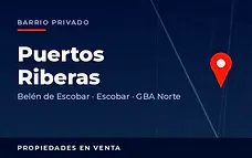 Propiedades en venta en el barrio privado Puertos Riberas, partido de Escobar, GBA Norte