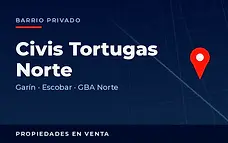 Propiedades en venta en el barrio privado Civis Tortugas Norte, Garín, partido de Escobar, Zona Norte del Gran Buenos Aires