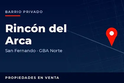 Propiedades en venta en el barrio privado Rincón del Arca, partido de San Fernando, GBA Norte