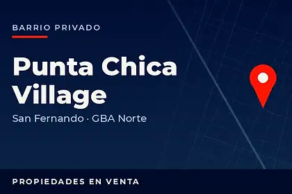 Propiedades en venta en el barrio privado Punta Chica Village, partido de San Fernando, GBA Norte