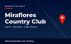 Propiedades en venta en el barrio privado Miraflores Country Club, partido de Escobar, GBA Norte