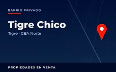 Propiedades en venta en el barrio privado Tigre Chico, Tigre, partido de Tigre, Zona Norte del Gran Buenos Aires