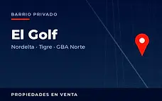 Propiedades en venta en el barrio privado El Golf, Nordelta, partido de Tigre, Zona Norte del Gran Buenos Aires