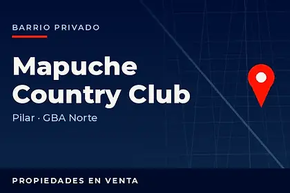 Propiedades en venta en el barrio privado Mapuche Country Club, Pilar, partido de Pilar, Zona Norte del Gran Buenos Aires