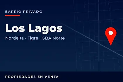 Propiedades en venta en el barrio privado Los Lagos, Nordelta, partido de Tigre, Zona Norte del Gran Buenos Aires