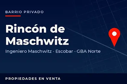 Propiedades en venta en el barrio privado Rincón de Maschwitz, partido de Escobar, GBA Norte
