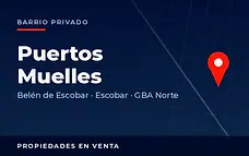 Propiedades en venta en el barrio privado Puertos Muelles, partido de Escobar, GBA Norte