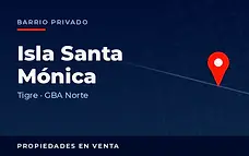 Propiedades en venta en el barrio privado Isla Santa Mónica, Tigre, partido de Tigre, Zona Norte del Gran Buenos Aires