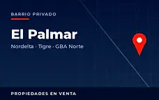Propiedades en venta en el barrio privado El Palmar, Nordelta, partido de Tigre, Zona Norte del Gran Buenos Aires
