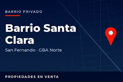 Propiedades en venta en el barrio privado Barrio Santa Clara, partido de San Fernando, GBA Norte