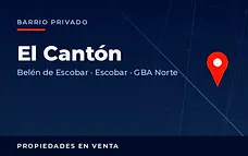 Propiedades en venta en el barrio privado El Cantón, Belén de Escobar, partido de Escobar, Zona Norte del Gran Buenos Aires