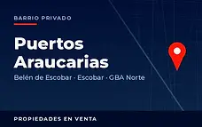 Propiedades en venta en el barrio privado Puertos Araucarias, partido de Escobar, GBA Norte