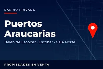 Propiedades en venta en el barrio privado Puertos Araucarias, partido de Escobar, GBA Norte