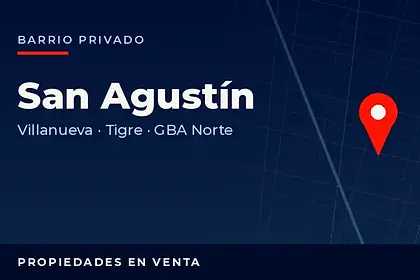 Propiedades en venta en el barrio privado San Agustín, Villanueva, partido de Tigre, Zona Norte del Gran Buenos Aires