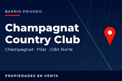 Propiedades en venta en el barrio privado Champagnat Country Club, partido de Pilar, GBA Norte