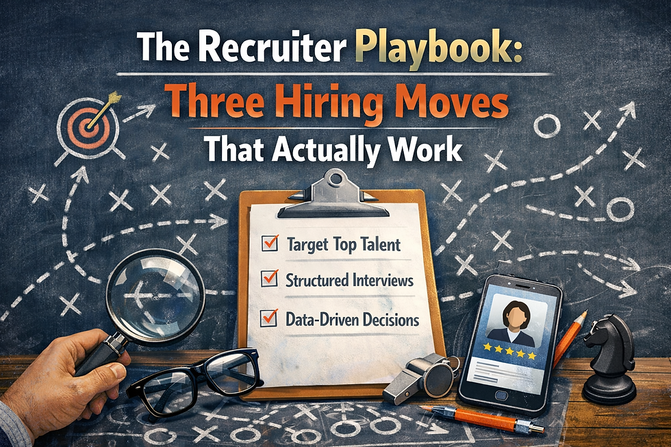 The Recruiter Playbook: Three Hiring Moves That Actually Work