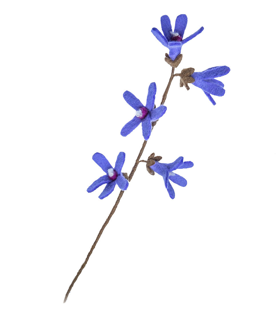 Purple Jasmine - Felt Flower