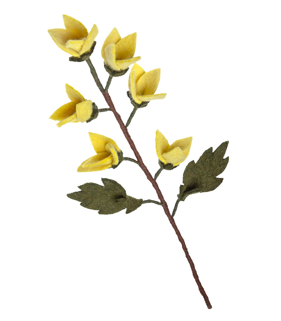 Forsythia - Felt Flower